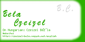 bela czeizel business card